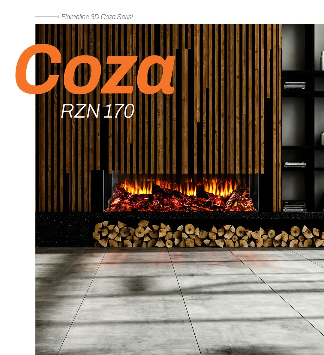 Coza RZN 170 Elektrikli Şömine 11 COZA: Huzurun ve Sıcaklığın Yeni Adı COZA, 3 cepheli cam tasarımıyla yaşam alanlarınıza zarafet katarken, size huzurlu bir atmosfer sunar. Gerçek meşe odununun yanma sesi ve 3 boyutlu FlameLog odunları sayesinde, iç dünyanızda sakin ve rahatlatıcı bir yolculuğa çıkarsınız. Hayatın koşuşturmasından uzaklaşıp, dinginliğin tadını çıkarmak istediğiniz anlarda COZA, size özel bir kaçış noktası yaratır. Ayrıca, mekanlarınıza uyum sağlayan isteğe bağlı “L” yüzey seçeneği ile COZA, her türlü yaşam alanına şıklık ve fonksiyonellik getirir.