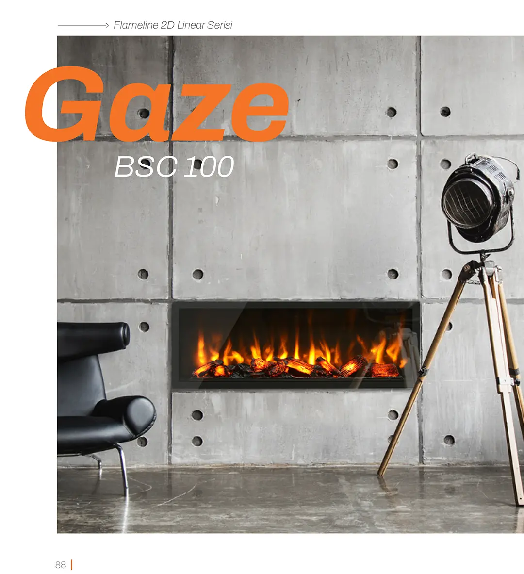 GAZE; sade ve ekonomik şömine keyfini tercih edenler için mükemmel bir çözümdür. Yüksek kalite malzemelerle üretilen bu yeni nesil şömine, cam yüzeyinin arkasında gerçekçi odunlar ve etkileyici alevler sunar. Yalın tasarımı ile odaklanmanızı ve ilham bulmanızı sağlar. GAZE, şömine keyfini kusursuz bir şekilde yaşamak isteyenlerin vazgeçilmez tercihidir.